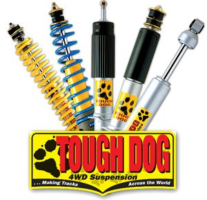 TOUGH DOG ADJ STEERING DAMPER TO SUIT Toyota Landcruiser 80 & 105 with 4" 5" & 6" lift
