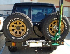 OUTBACK ACCESSORIES' DUAL WHEEL CARRIER TO SUIT NISSAN GQ WAGON