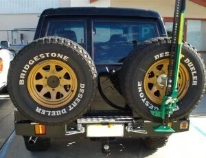 OUTBACK ACCESSORIES' DUAL WHEEL CARRIER TO SUIT NISSAN GQ WAGON