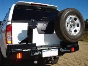 OUTBACK ACCESSORIES' DUAL WHEEL CARRIER TO SUIT NISSAN NAVARA D40 4WD