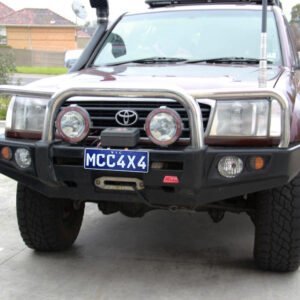 MCC FALCON STAINLESS TRIPLE LOOP BULL BAR TO SUIT TOYOTA LAND CRUISER 100 IFS 1998-2007