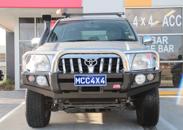 MCC FALCON STAINLESS TRIPLE LOOP BAR W/UBP TO SUIT TOYOTA LANDCRUISER PRADO 120 SERIES 2003-2009