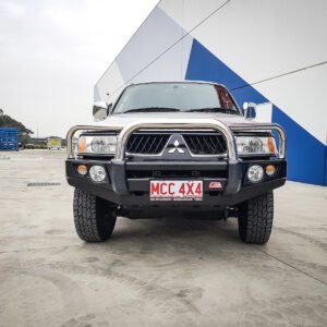 MCC 'FALCON STAINLESS 3 LOOP' BULL BAR TO SUIT MITSUBISHI CHALLENGER PA 1998-2006 & TRITON MK 1997-2006