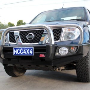 MCC 'FALCON STAINLESS 3 LOOP' BULL BAR OPTIONS TO SUIT NISSAN NAVARA D40 11-14 & PATHFINDER R51 11-13 (SMOOTH)