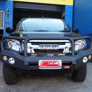 MCC ROCKER 3 LOOP SANDBLACK WELDED BULL BAR TO SUIT ISUZU D-MAX 2012-16