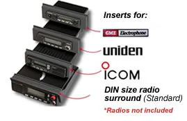 4WD INTERIORS ROOF CONSOLE INSERT TO SUIT UHF - GME 3100/ UNIDEN 7700NB (102 X 24)