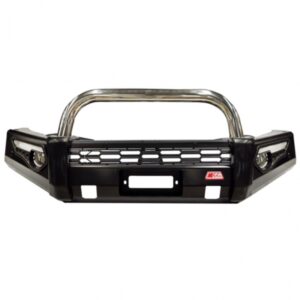 MCC PHEONIX STAINLESS SINGLE LOOP W/ FOG & PLATES TO SUIT NISSAN NAVARA NP300 06/2015-ON & PATHFINDER R51 2011-13 (SMOOTH)