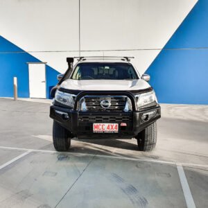 MCC PHEONIX BLACK SINGLE LOOP W/ FOG & PLATES TO SUIT NISSAN NAVARA NP300 06/2015-ON & PATHFINDER R51 2011-13 (SMOOTH)