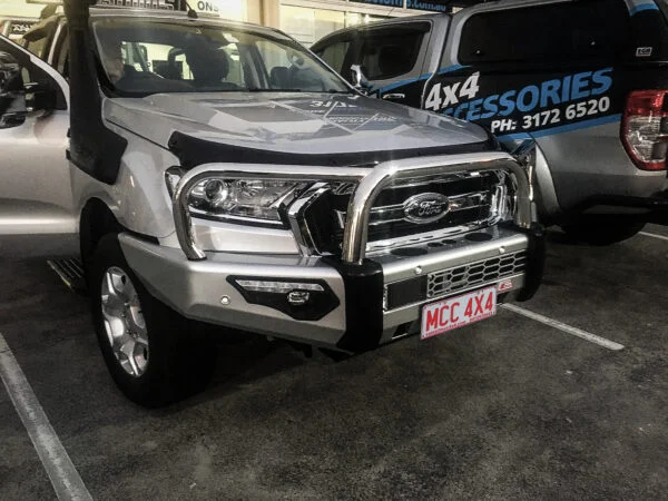 MCC PHOENIX BULL BAR 3 LOOP STAINLESS - FORD RANGER MKII, EVEREST 2015-2018 (WITH TECH PACK) FORD RANGER MKIII 2019 ON (NO TECH PACK)
