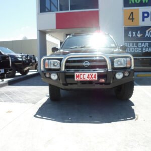 MCC FALCON STAINLESS TRIPLE LOOP W/ FOGS TO SUIT NISSAN PATHFINDER R50 SERIES 2 99-05