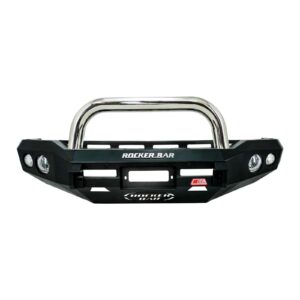 MCC ROCKER STAINLESS SINGLE LOOP W/ FOG & PLATES TO SUIT MITSUBSHI TRITON ML 2006-09, MN 2010-15 & CHALLENGER (PB-PC) 2010-15
