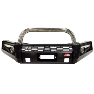 MCC PHEONIX STAINLESS SINGLE LOOP W/ FOG & PLATES TO SUIT MITSUBISHI TRITON ML 06-90, MN 10-15 & CHALLENGER PB-PC 10-15