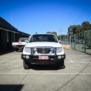 MCC FALCON STAINLESS SINGLE LOOP W/ FOGS AND PLATES TO SUIT NISSAN NAVARA D40 2011-2014 (AFRICA, SPAIN STX) & PATHFINDER R51 11-13 (SMOOTH)