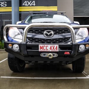 MCC FALCON 3 LOOP STAINLESS BULLBAR W/ FOG & PLATES TO SUIT MAZDA BT50 10/2011-05/2020
