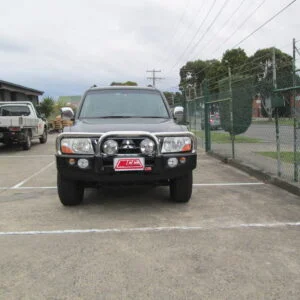 MCC FALCON STAINLESS TRIPLE LOOP W/ PLATES & FOGS TO SUIT MITSUBISHI PAJERO (NM, NP) 2000-2006