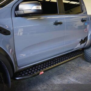 MCC BLACK SIDE STEPS (DUAL CAB ONLY) FOR FORD RAPTOR 07/18 ON