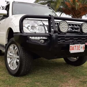 MCC PHEONIX A-FRAME BULL BAR W/UBP & FOGS TO SUIT MITSUBISHI PAJERO (NS-NW-NX-NT) 2006 - PRESENT
