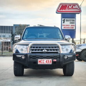 MCC PHOENIX STAINLESS TRIPLE LOOP BULL BAR W/UBP & FOGS TO SUIT MITSUBISHI PAJERO (NS,NW,NX,NT) 2006 - PRESENT
