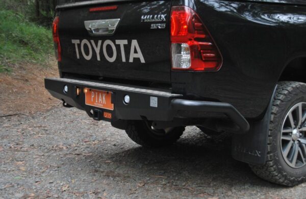 PIAK Premium Rear Step Tow Bar With Side Protection To Suit Toyota Hilux (2015-2020)