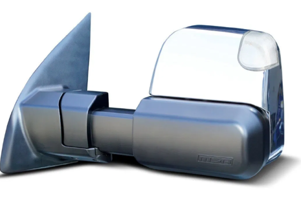 MSA Towing Mirrors (Electric, Indicators, Heated, BSM, Chrome) To Suit Land Cruiser 200 Series (2007-On)