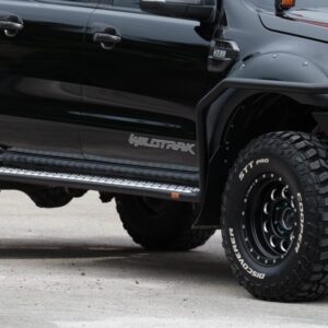 PIAK SIDE STEPS_ AL CHECKER PLATE SILVER ANODIZED TO SUIT FORD RANGER & MAZDA BT50 (2011-ON)