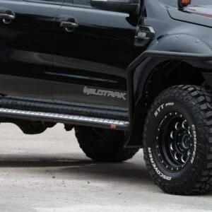 PIAK SIDE STEPS_ AL CHECKER PLATE SILVER ANODIZED TO SUIT FORD RANGER & MAZDA BT50 (2011-ON)