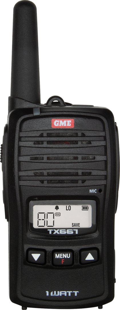 GME UHF CB HANDHELD 1 WATT RADIO (TX667)