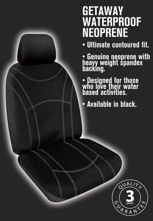 SPERLING SEAT COVER REAR G2B (GETAWAY NEOPRENE BLACK)