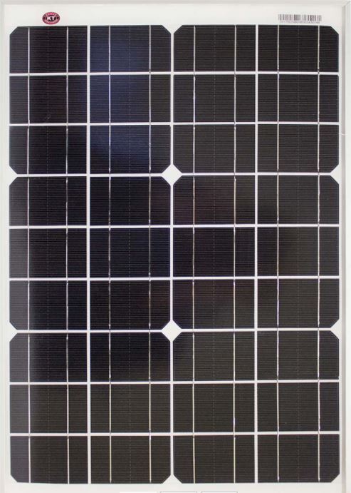 KT SOLAR - 20 Watt, 12V Single Cell Mono-crystalline Solar Panel