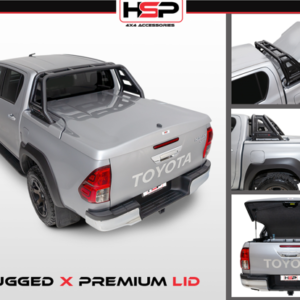 HSP Premium Hard Lid Dual Cab 3 Piece To Suit Rugged X Bar Toyota Hilux Revo A-Deck (2015+)