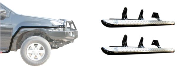 MCC SANDBLACK SIDE STEP W/ SWIVEL AND RAIL TO SUIT ISUZU DMAX 2020 ON