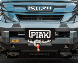 PIAK ELITE NO LOOP BAR W/BLACK TOW POINTS TO SUIT ISUZU D-MAX & MU-X (2017-2020)