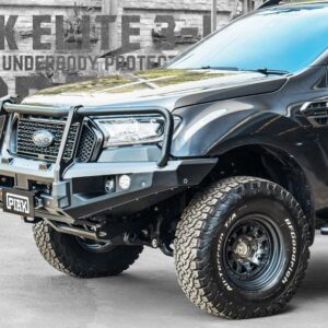 PIAK ELITE POST BAR W/ ORANGE TOW POINTS & UNDER BAR PLATES TO SUIT FORD RANGER & EVEREST (2015-2021)