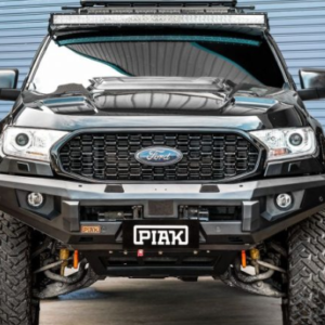 PIAK Elite No Loop Bull Bar (Orange Tow Points, Black Underbody) To Suit Ranger & Everest (2015-2021)