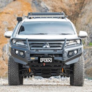 PIAK ELITE POST BAR W/ORANGE TOW POINTS & BLACK UBP TO SUIT MITSUBISHI PAJERO SPORT QF (2020-ON)