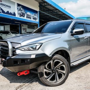 MCC STAINLESS SINGLE LOOP ROCKER BAR W/UBP & FOGS - ISUZU MUX 2021 ON