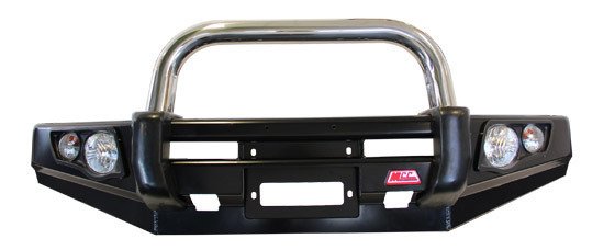 MCC FALCON STAINLESS SINGLE LOOP BAR (NO FOGS) TO SUIT MITSUBISHI PAJERO (NH-NL) 1991-2000