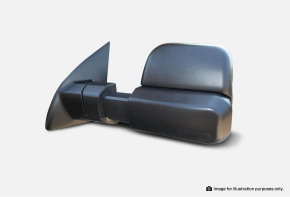 MSA Towing Mirrors (Indicators, BSM, Electric, Black) To Suit Triton (2015-On)
