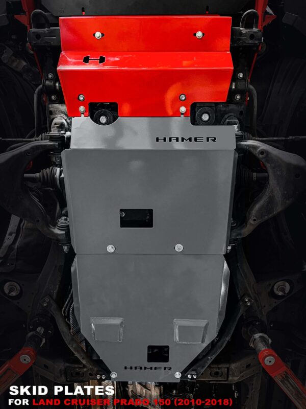 HAMER BASH PLATE (RED) TO SUIT TOYOTA PRADO 150 SERIES (2009-ON)