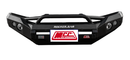 MCC ROCKER BAR LOW LOOP W/SQUARE FOGS TO SUIT NISSAN PATROL GU Y61 12/1997-09/2004