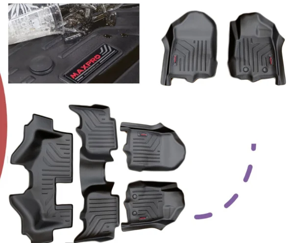 MAXPRO FLOOR LINER (COMPLETE SET ROWS 1, 2 & 3 ROWS) SUITS FORD EVEREST 2015 ON