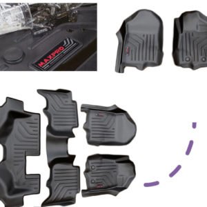 MAXPRO FLOOR LINER (COMPLETE SET ROWS 1, 2 & 3 + CARGO TRAY) SUITS FORD EVEREST 2015 ON