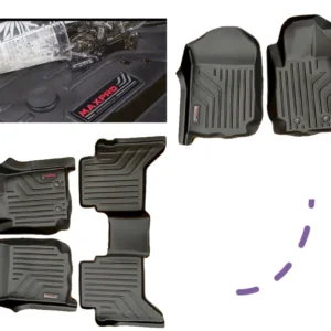 MAXPRO FLOOR LINER (COMPLETE SET ROWS 1 & 2 ROWS) SUITS NISSAN NAVARA 2021 ON