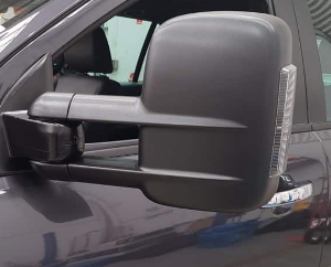 Clearview Towing Mirrors [Original, Pair, Heat, Power-Fold, Memory, Indicators, Electric, Black] To Suit Jeep Grand Cherokee 2011-ON