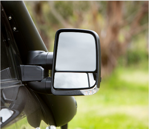 Clearview Towing Mirrors [Next Gen, Pair, Power-Fold, Indicators, Electric, Chrome] To Suit Toyota Landcruiser 70 Series 2021-ON