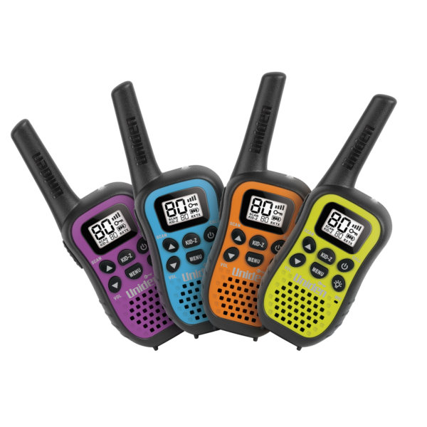 Uniden 80 Channel UHF CB Handheld Radio With Kid Zone - Quad Colour Pack (UH45-4)