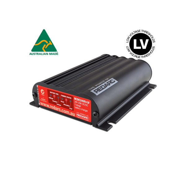 REDARC 24V 20A Low Voltage Under Bonnet DC Battery Charger