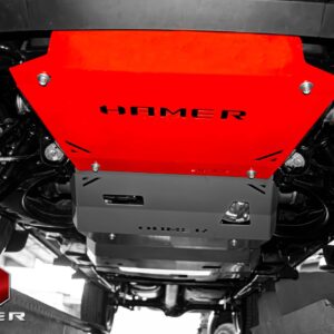 HAMER BASH PLATE (RED) TO SUIT ISUZU MU-X (2021-ON)