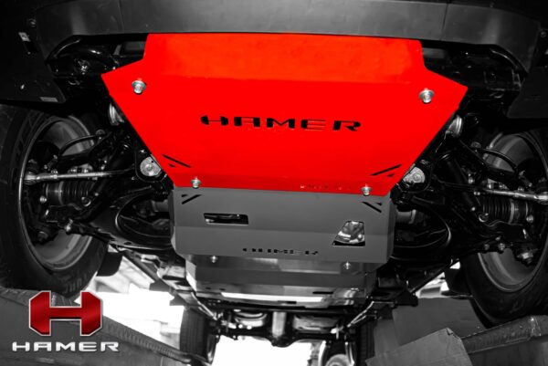 HAMER BASH PLATE (RED) TO SUIT ISUZU MU-X (2021-ON)