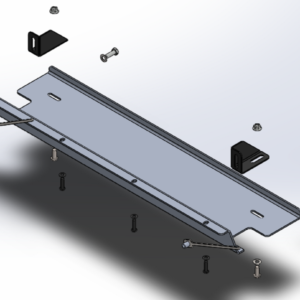 OFFROAD ANIMAL Skid Plate For Predator Bull Bar To Suit Jeep Wrangler JL & Jeep Gladiator JT (2019-On)